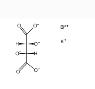 酸式酒石酸鉍鉀,Lg-tartaric acid , potassium-salt of/the/ di-μ-Lg-tartrato(4-)-dibismuth (III)-oic acid