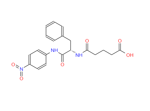 戊二酰-L-苯丙氨酰-对硝基苯胺,(S)-5-[[1-benzyl-2-[(4-nitrophenyl)amino]-2-oxoethyl]amino]-5-oxovaleric acid