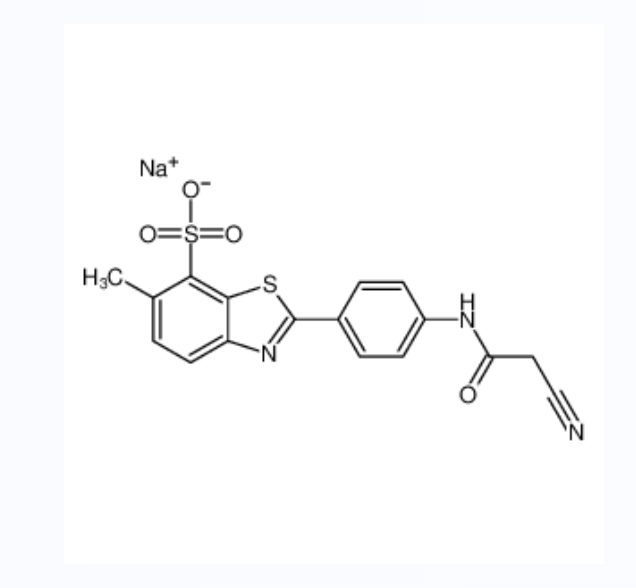sodium 2-(4-(2-cyanoacetamido)phenyl)-6-methylbenzo[d]thiazole-7-sulfonate,sodium 2-(4-(2-cyanoacetamido)phenyl)-6-methylbenzo[d]thiazole-7-sulfonate