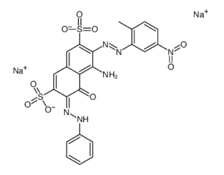 4-氨基-5-羟基-3-[(2-甲基-5-硝基苯基)偶氮]-6-(苯基偶氮)萘-2,7-二磺酸二钠,disodium 4-amino-5-hydroxy-3-[(2-methyl-5-nitrophenyl)azo]-6-(phenylazo)naphthalene-2,7-disulphonate