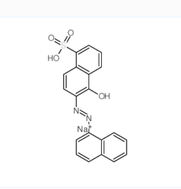 (6E)-6-(1-萘基亚肼基)-5-氧代-5,6-二氢-1-萘磺酸,1-Naphthalenesulfonicacid, 5-hydroxy-6-[2-(1-naphthalenyl)diazenyl]-, sodium salt (1:1)