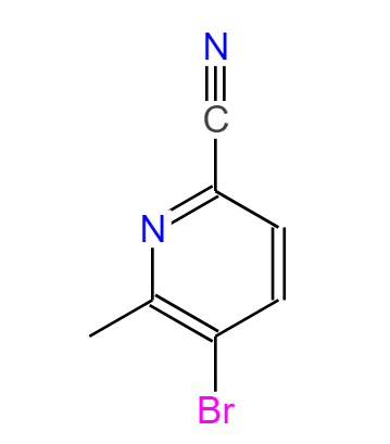 5-溴-6-甲基-2-吡啶甲腈,5-Bromo-6-methyl-2-pyridinecarbonitrile