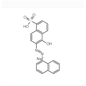 (6E)-6-(1-萘基亚肼基)-5-氧代-5,6-二氢-1-萘磺酸,1-Naphthalenesulfonicacid, 5-hydroxy-6-[2-(1-naphthalenyl)diazenyl]-, sodium salt (1:1)