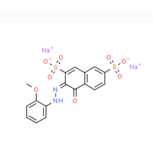 4-羟基-3-[(2-甲氧基苯基)偶氮]萘-2,7-二磺酸二钠,disodium 4-hydroxy-3-[(2-methoxyphenyl)azo]naphthalene-2,7-disulphonate