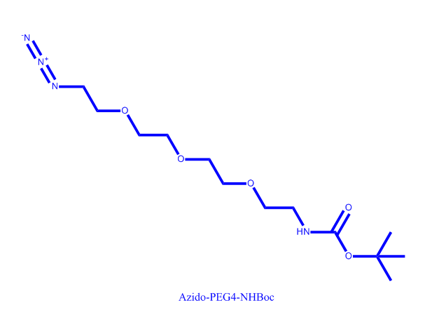 叠氮-四聚乙二醇-叔丁氧羰基,Azido-PEG4-NHBoc