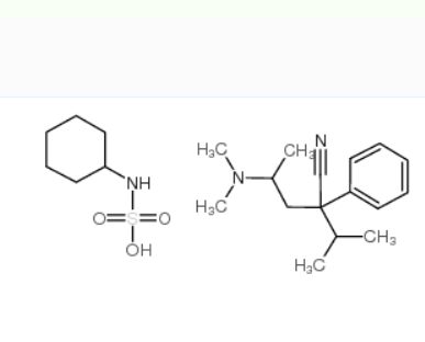 异米尼尔环璜酸盐,N-cyclohexylsulphamic acid, compound with alpha-[2-(dimethylamino)propyl]-alpha-isopropylbenzene-1-acetonitrile (1:1)