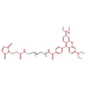 罗丹明聚乙二醇马来酰亚胺,Rhodamine-PEG-MAL