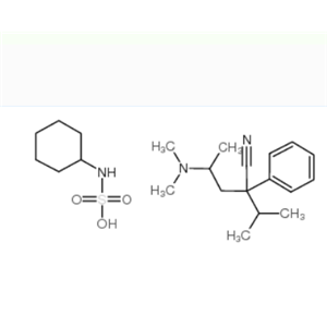 异米尼尔环璜酸盐,N-cyclohexylsulphamic acid, compound with alpha-[2-(dimethylamino)propyl]-alpha-isopropylbenzene-1-acetonitrile (1:1)