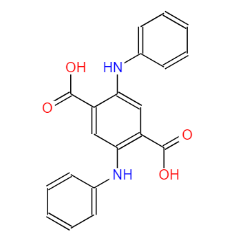 2,5-二(苯基氨基)-1,4-苯二甲酸,2,5-dianilinoterephthalic acid