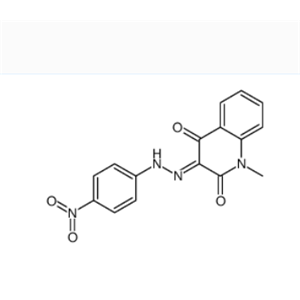 4-羥基-1-甲基-3-[(4-硝基苯基)偶氮]-2(1H)喹啉酮,(3Z)-1-methyl-3-[(4-nitrophenyl)hydrazinylidene]quinoline-2,4-dione