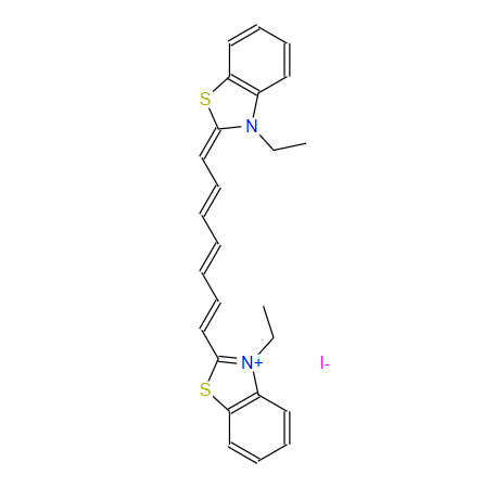 3-乙基-2-[7-(3-乙基-2-苯并噻唑啉)-1,3,5-庚三烯]碘化苯并噻唑,3,3'-DIETHYLTHIATRICARBOCYANINE IODIDE