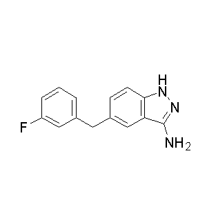 5-(3-氟苄基)-1H-吲唑-3-胺,5-(3-fluorobenzyl)-1H-indazol-3-amine