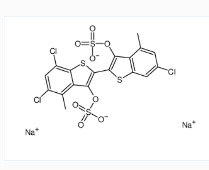 disodium 5,6',7-trichloro-4,4'-dimethyl[2,2'-bibenzo[b]thiophene]-3,3'-diyl disulphate,disodium 5,6',7-trichloro-4,4'-dimethyl[2,2'-bibenzo[b]thiophene]-3,3'-diyl disulphate