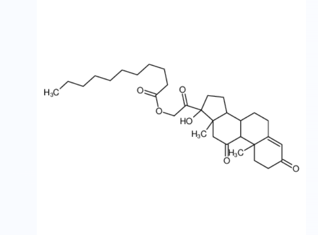 17,21-二羟基孕甾-4-烯-3,11,20-三酮 21-十一烷酸酯,[2-[(8S,9S,10R,13S,14S,17R)-17-hydroxy-10,13-dimethyl-3,11-dioxo-1,2,6,7,8,9,12,14,15,16-decahydrocyclopenta[a]phenanthren-17-yl]-2-oxoethyl] undecanoate