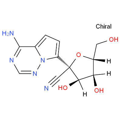 (2R,3R,4S,5R)-2-(4-氨基吡咯并[2,1-F][1,2,4]三嗪-7-基)-3,4-二羟基-5-(羟甲基)四氢呋喃-2-甲腈,(2R,3R,4S,5R)-2-(4-aminopyrrolo[1,2-f][1,2,4]triazin-7-yl)-3,4-dihydroxy-5-(hydroxymethyl)tetrahydrofuran-2-carbonitrile