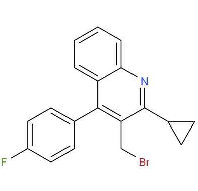 3-溴甲基-2-環(huán)丙基-4-(4'-氟苯基)喹啉,3-(Bromomethyl)-2-cyclopropyl-4-(4'-fluorophenyl)quinoline