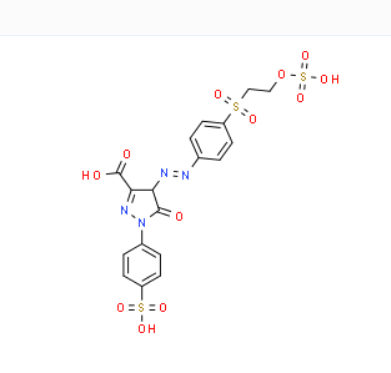 4,5-dihydro-5-oxo-4-[[4-[[2-(sulphooxy)ethyl]sulphonyl]phenyl]azo]-1-(4-sulphophenyl)-1H-pyrazole-3-,4,5-dihydro-5-oxo-4-[[4-[[2-(sulphooxy)ethyl]sulphonyl]phenyl]azo]-1-(4-sulphophenyl)-1H-pyrazole-3-carboxylic acid