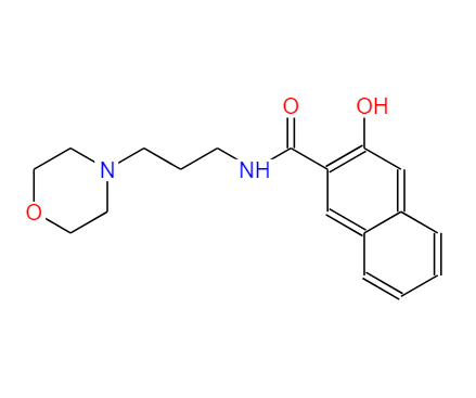 3-羥基-N-[3-(4-嗎啡啉基)丙基]-2-萘甲酰胺,3-HYDROXY-N-[3-(4-MORPHOLINYL)PROPYL]-2-NAPHTHALENECARBOXAMIDE