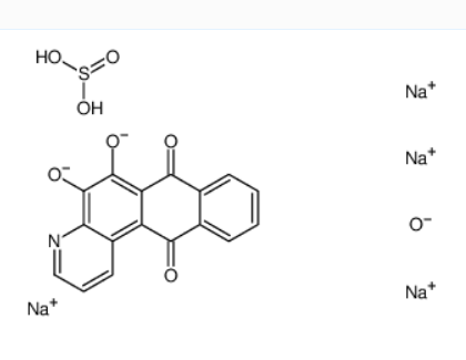 钠亚硫酸酯5,6-二羟基萘并[2,3-f]喹啉-7,12-二酮(4:2:1),5,6-dihydroxynaphtho[2,3-f]quinoline-7,12-dione, compound with monosodium sulphite (1:2)