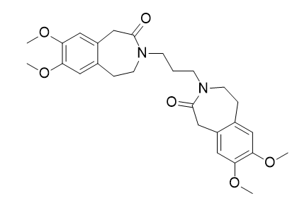 伊伐布雷定雜質(zhì)S,3,3'-(propane-1,3-diyl)bis(7,8-dimethoxy-1,3,4,5-tetrahydro-2H-benzo[d]azepin-2-one)