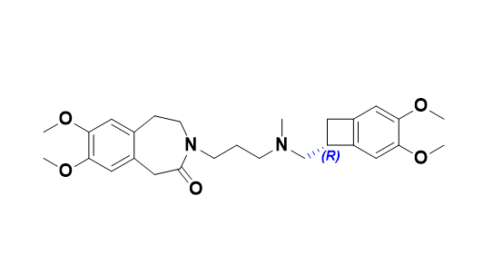 伊伐布雷定杂质A,(R)-3-(3-(((3,4-dimethoxybicyclo[4.2.0]octa-1(6),2,4-trien-7-yl)methyl)(methyl)amino)propyl)-7,8-dimethoxy-1,3,4,5-tetrahydro-2H-benzo[d]azepin-2-one