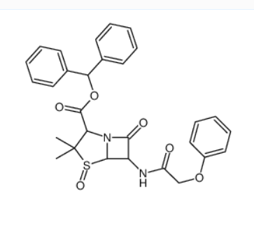 二苯基甲基 [2S-(2alpha,5alpha,6beta)]-3,3-二甲基-7-氧代-6-(苯氧基乙酰氨基)-4-硫雜-1-氮雜雙環(huán)[3.2.0]庚烷-2-羧酸酯 4-氧化物,diphenylmethyl [2S-(2alpha,5alpha,6beta)]-3,3-dimethyl-7-oxo-6-(phenoxyacetamido)-4-thia-1-azabicyclo[3.2.0]heptane-2-carboxylate 4-oxide