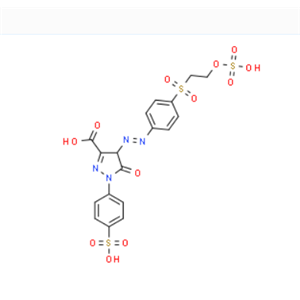 4,5-dihydro-5-oxo-4-[[4-[[2-(sulphooxy)ethyl]sulphonyl]phenyl]azo]-1-(4-sulphophenyl)-1H-pyrazole-3-,4,5-dihydro-5-oxo-4-[[4-[[2-(sulphooxy)ethyl]sulphonyl]phenyl]azo]-1-(4-sulphophenyl)-1H-pyrazole-3-carboxylic acid