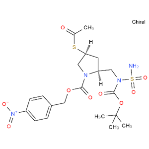 (2S,4S)-4-乙酰硫基-2-[[N-氨基磺酰基-N-(叔丁氧羰基)氨基]甲基]吡咯烷
