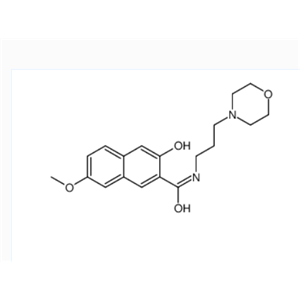 3-羟基-7-甲氧基-N-[3-(吗啉基)丙基]萘-2-甲酰胺,3-hydroxy-7-methoxy-N-[3-(morpholino)propyl]naphthalene-2-carboxamide
