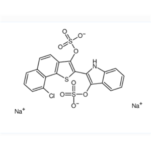 10169-52-5  二钠2-[9-氯-3-(磺酸基氧基)萘并-基]-1H-吲哚-3-基硫酸盐