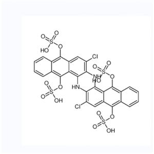 (7,16-Dichloro-6,15-dihydroanthrazine-5,9,14,18-tetryl) tetrasulphate,(7,16-Dichloro-6,15-dihydroanthrazine-5,9,14,18-tetryl) tetrasulphate