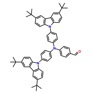 4-{N,N-双[4-(3,6-二叔丁基咔唑-9-基)苯基]氨基}苯甲醛,4-{N,N-bis[4-(3,6-di-tert-butylcarbazol-9-yl)phenyl]amino}benzaldehyde