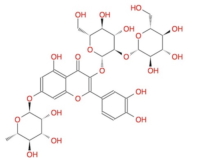 槲皮素-3-O-槐二糖-7-O-鼠李糖苷,Quercetin3-O-sophoroside7-O-rhamnoside