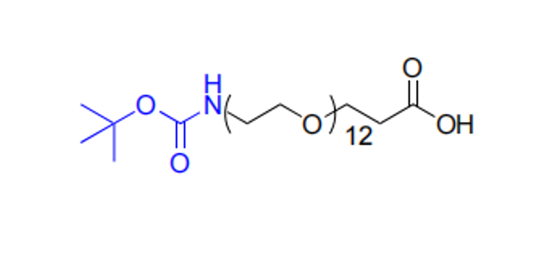 Boc-NH-PEG12-丙酸,Boc-NH-PEG12-CH2CH2COOH