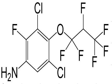 3,5-二氯 -2- 氟 -4-(1,1,2,3,3,3-六氟丙氧基)苯胺,3,5-dichloro-2-fluoro-4-(1,1,2,3,3,3-hexafluoropropoxy)aniline