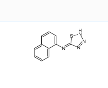 N-萘-1-基硫雜三唑-5-胺,N-naphthalen-1-ylthiatriazol-5-amine