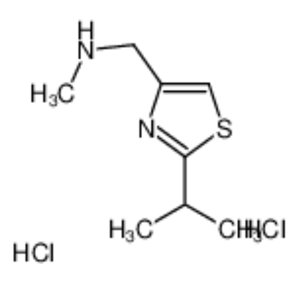 N-甲基-2-异丙基-4-噻唑甲胺二盐酸盐,1-(2-isopropylthiazol-4-yl)-N-methylmethanamine dihydrochloride