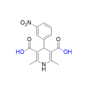 乐卡地平杂质10,2,6-dimethyl-4-(3-nitrophenyl)-1,4-dihydropyridine-3,5-dicarboxylic acid
