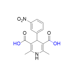 樂卡地平雜質(zhì)10,2,6-dimethyl-4-(3-nitrophenyl)-1,4-dihydropyridine-3,5-dicarboxylic acid