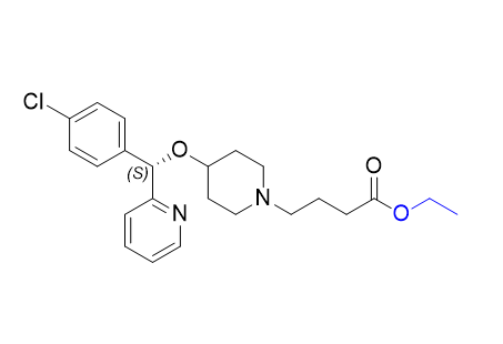 贝他斯汀杂质02,ethyl (S)-4-(4-((4-chlorophenyl)(pyridin-2-yl)methoxy)piperidin-1-yl)butanoate