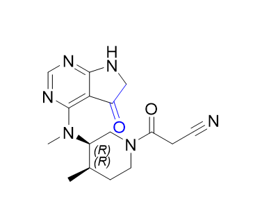 托法替尼雜質(zhì)42,3-((3R,4R)-4-methyl-3-(methyl(5-oxo-6,7-dihydro-5H-pyrrolo[2,3-d]pyrimidin-4-yl)amino)piperidin-1-yl)-3-oxopropanenitrile