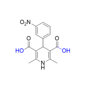 乐卡地平杂质10,2,6-dimethyl-4-(3-nitrophenyl)-1,4-dihydropyridine-3,5-dicarboxylic acid