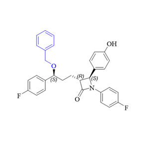 依折麦布杂质38,(3R,4S)-3-((S)-3-(benzyloxy)-3-(4-fluorophenyl)propyl)-1-(4-fluorophenyl)-4-(4-hydroxyphenyl)azetidin-2-one