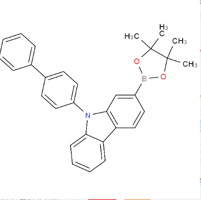 2-硼酸頻哪醇酯-9-(4-聯(lián)苯基)咔唑,9H-Carbazole, 9-[1,1'-biphenyl]-4-yl-2-(4,4,5,5-tetramethyl-1,3,2-dioxaborolan-2-yl)-