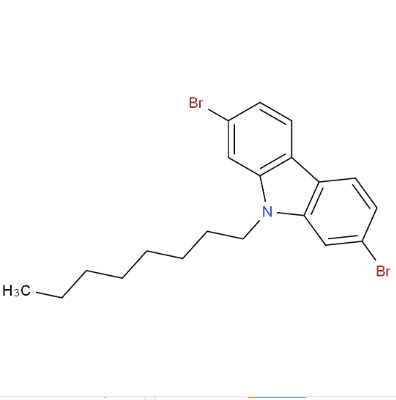 2,7-二溴-9-辛基咔唑,N-Octyl-2,7-dibromocarbazole