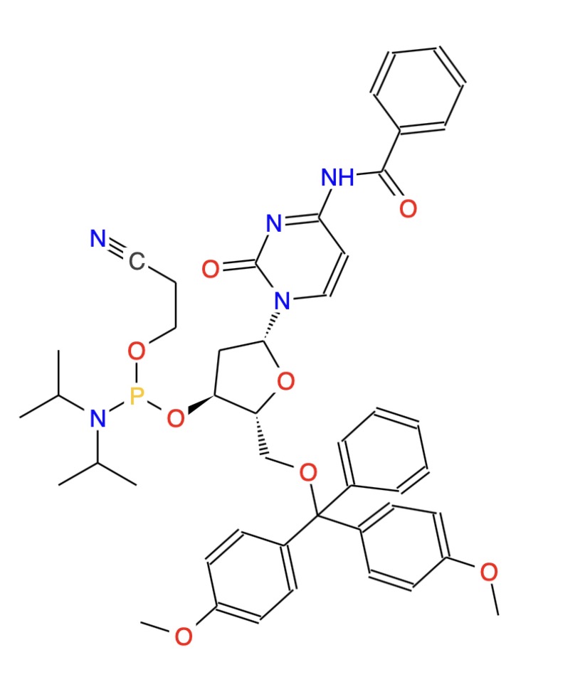 DMT-dC(bz)亞磷酰胺單體,5'-O-DMT-N4-Benzoyl-2'-deoxycytidine 3'-CE phosphoramidite