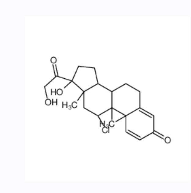 二氯松,(8S,9R,10S,11S,13S,14S,17R)-9,11-dichloro-17-hydroxy-17-(2-hydroxyacetyl)-10,13-dimethyl-6,7,8,11,12,14,15,16-octahydrocyclopenta[a]phenanthren-3-one