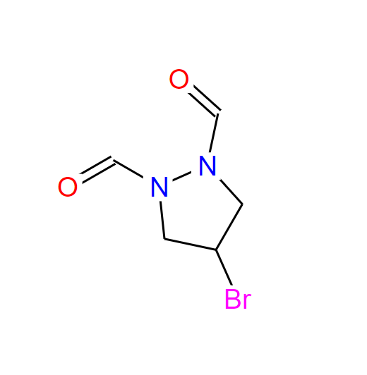 4-溴-1,2-二甲酰基吡唑烷,4-Bromo-1,2-pyrazolidinedicarboxaldehyde