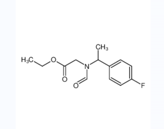 ethyl (+-)-N-[1-(4-fluorophenyl)ethyl]-N-formylaminoacetate,ethyl (+-)-N-[1-(4-fluorophenyl)ethyl]-N-formylaminoacetate