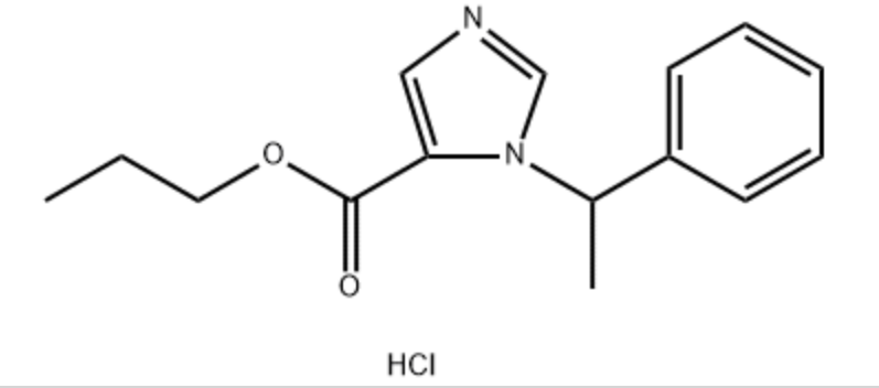 propyl (±)-1-(1-phenylethyl)imidazole-5-carboxylate monohydrochloride,propyl (±)-1-(1-phenylethyl)imidazole-5-carboxylate monohydrochloride